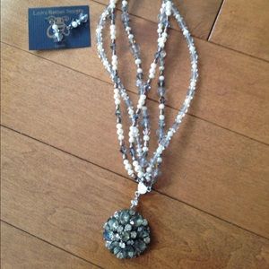 Laura Hanson Handmade necklace and earrings